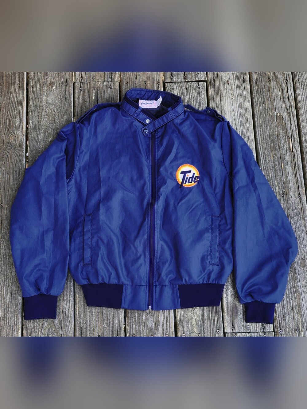 Vintage 80s Tide Satin Jacket